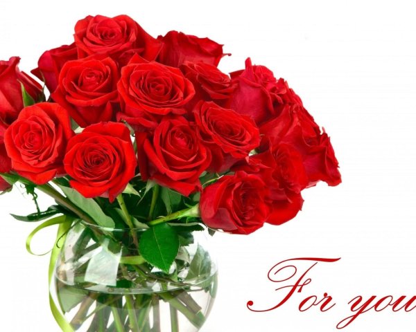 Букет роз открытка