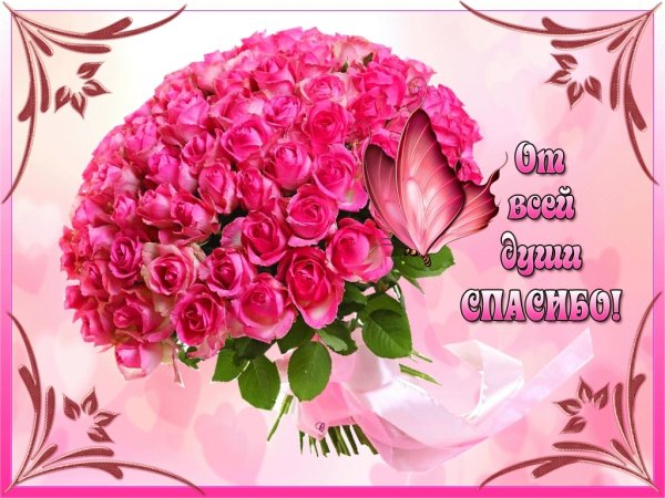 Открытки с благодарностью