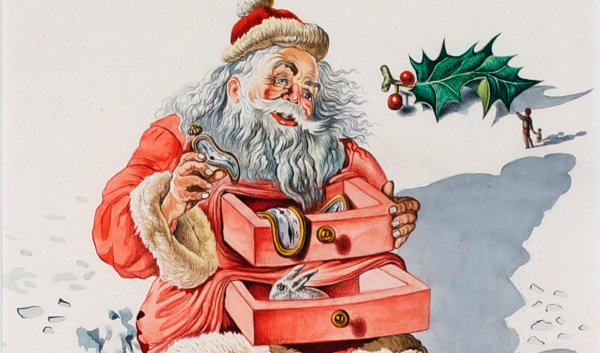 Сальвадор дали Рождественская открытка