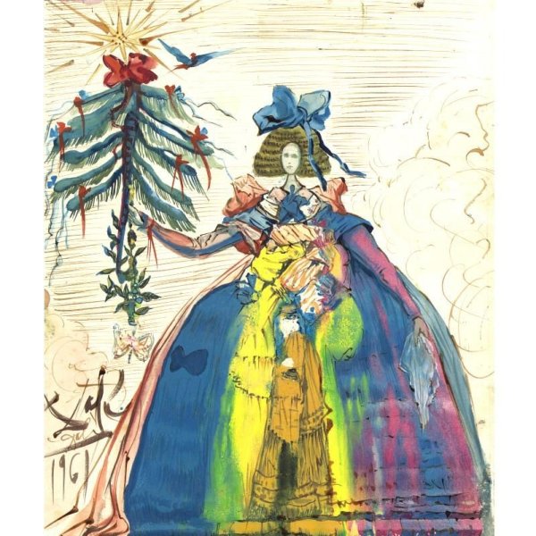 Сальвадор дали Рождественская открытка