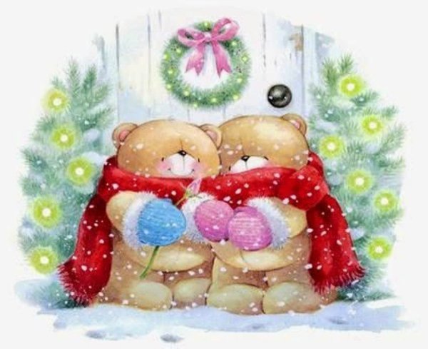 Милый Медвежонок на новый год