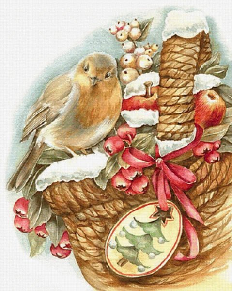 Новогодние открыточки с птичками