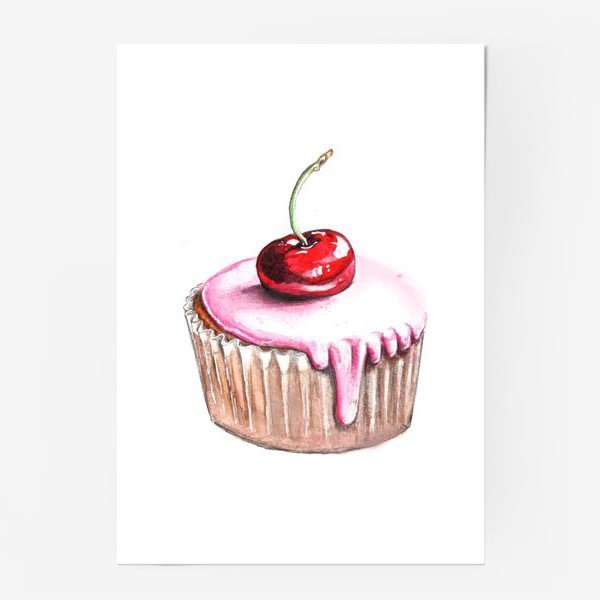 Кекс с вишней