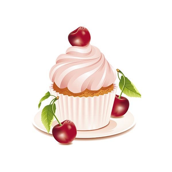 Логотип кондитера торт с вишенкой