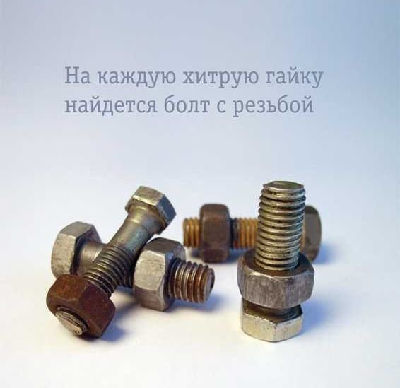 На каждую гайку найдется болт с резьбой