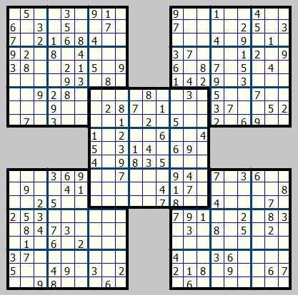 Судоку конструкции сложные