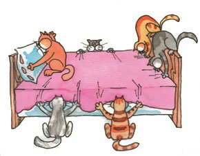 Прикольный рисунок застели кровать