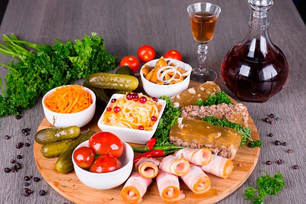 Закуски русской кухни