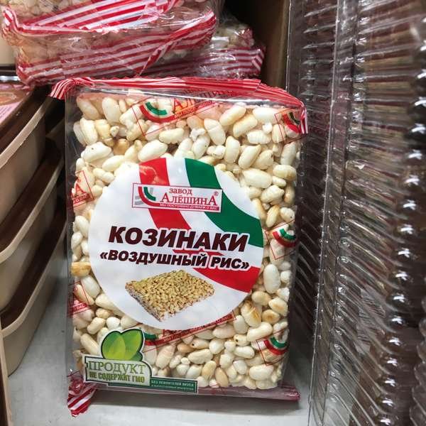 Козинак воздушный рис 30г завод Алешина