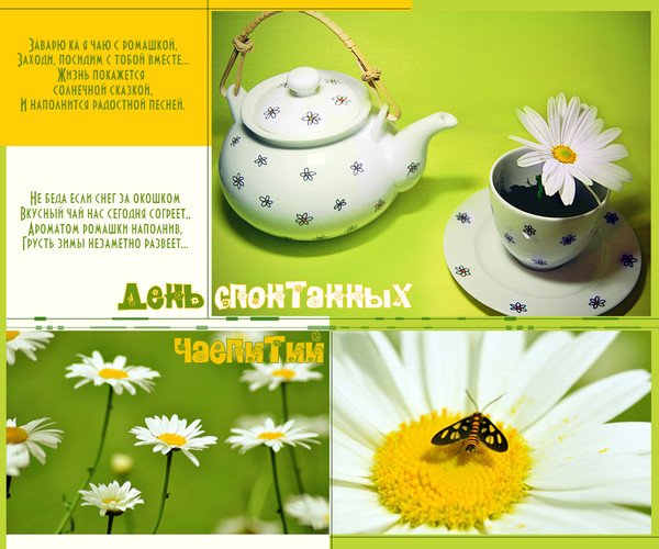 Плакаты День устраивания спонтанных чаепитий (58 фото)