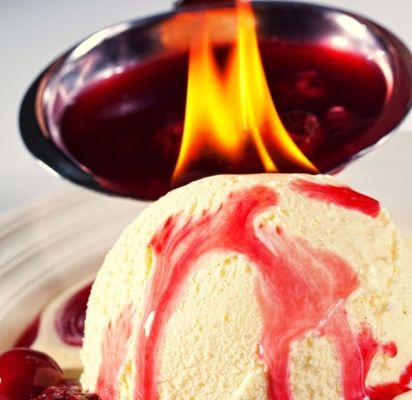 Мороженое фламбе
