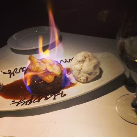 Шампиньоны фламбе