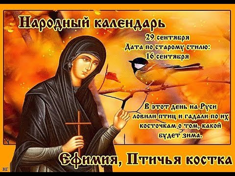 Ефимия Птичья Костка народный календарь