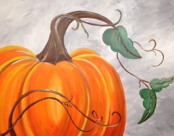 Тыква на окне рисунок