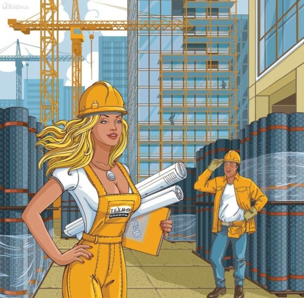 Стройка иллюстрация