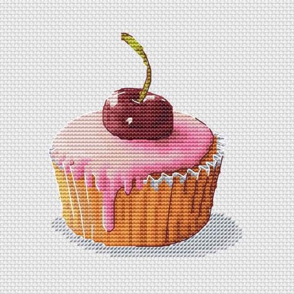 Вышивка кекс