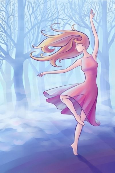 Ветер в виде девушки