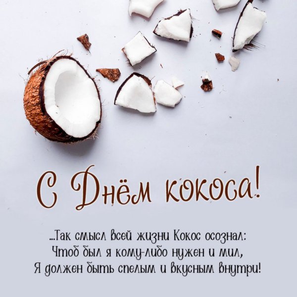 Поздравление с днем рождения кокосы