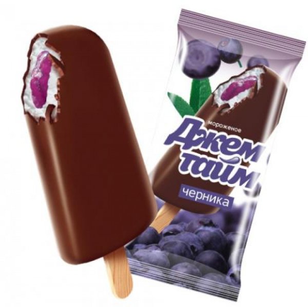 Эскимо Джемтайм с черничным джемом в шокол.глазури