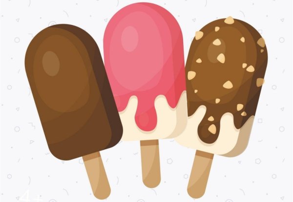 Мороженое на палочке для детей