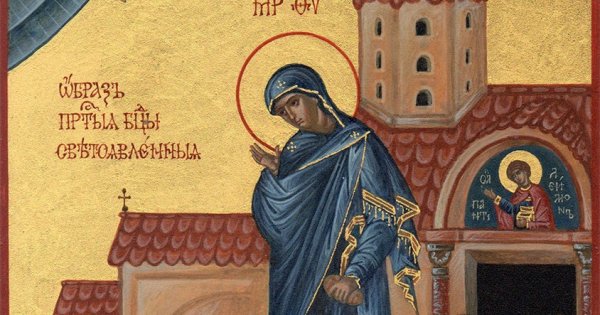 Икона Богородицы Светописанная