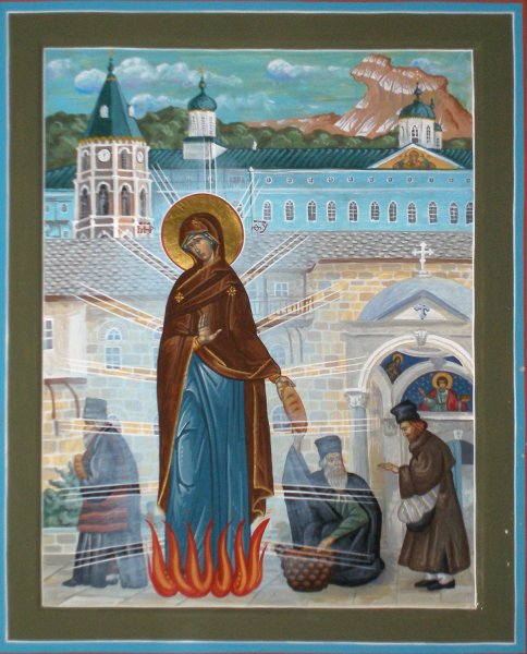 Икона Богородицы Светописанная
