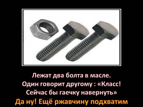 Мем про болт и гайку