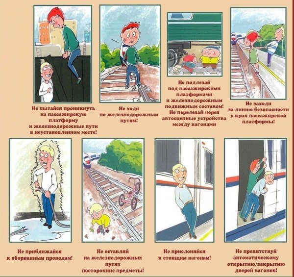 Требования безопасности на железной дороге