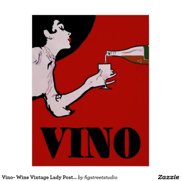 Винтажные постеры вино