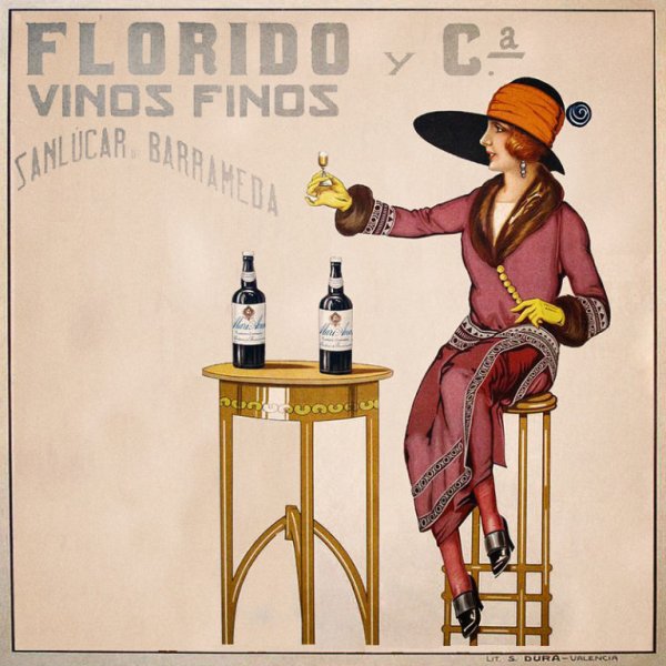 Рекламный плакат вина