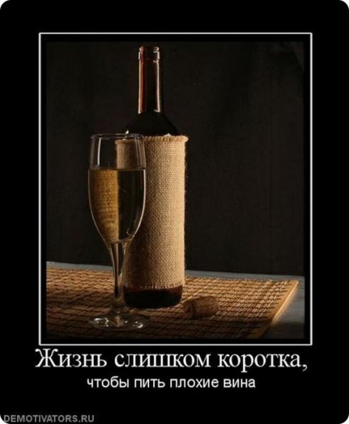 Демотиватор вина