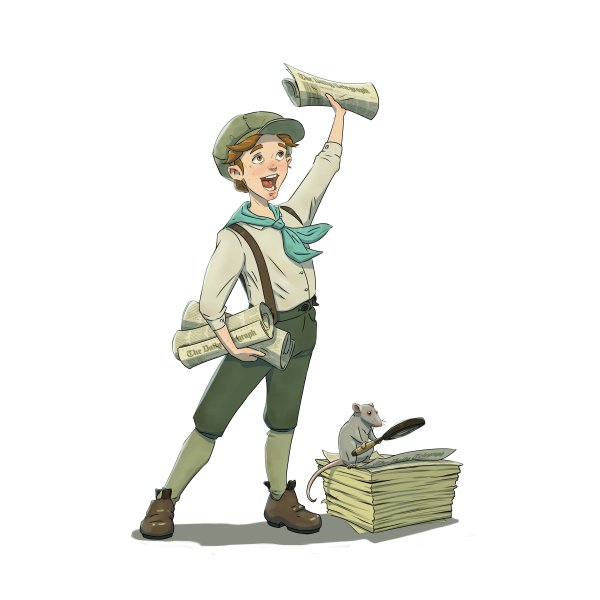 Мальчик газетчик