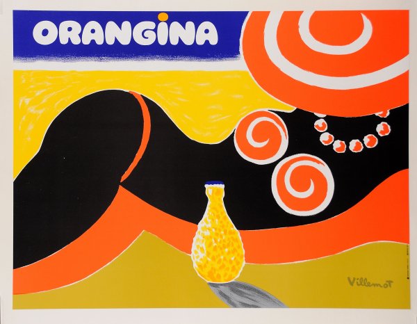 Современные рекламные плакаты на французском