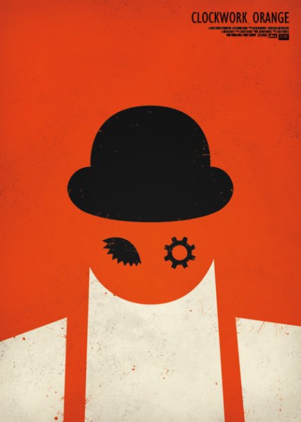 Заводной апельсин плакат