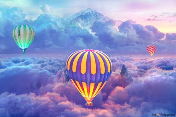 Воздушный шар в небе