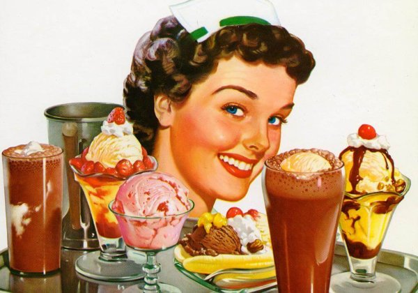 Советские плакаты мороженое