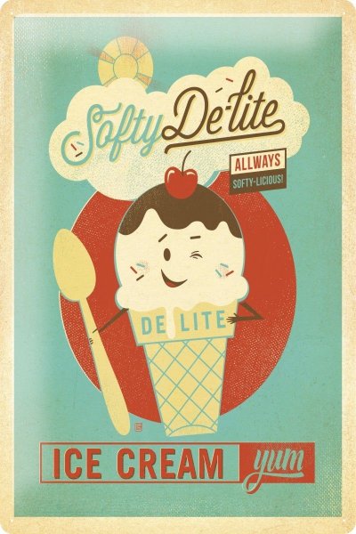 Мороженое плакат
