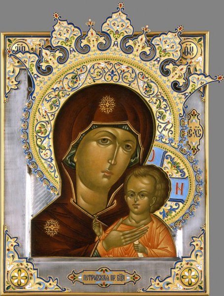 Петровской иконы Божией матери (ок. 1306).