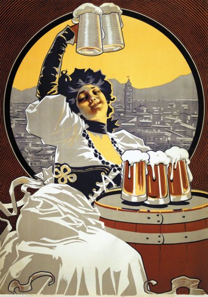 Рекламный плакат пива