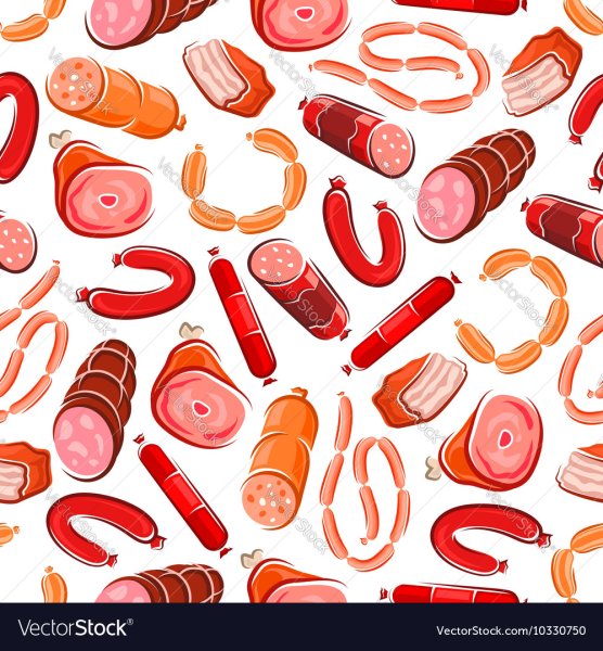 Колбаса сосиски паттерн