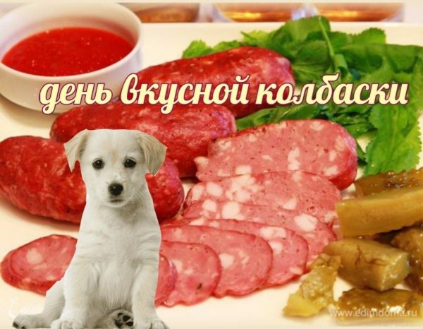 С днем колбасы открытка