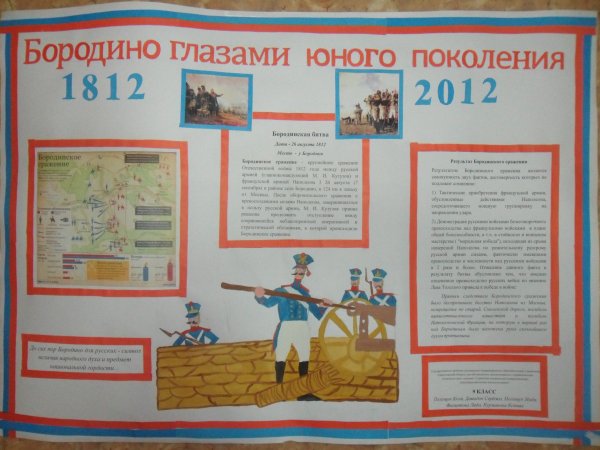 Бородинская битва плакат