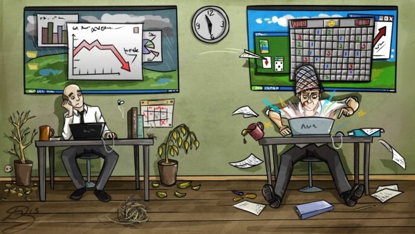 Компьютерные игры карикатура