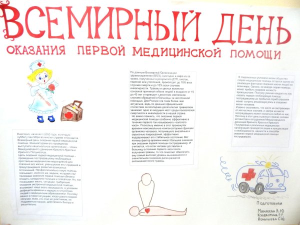 Всемирный день оказания первой помощи