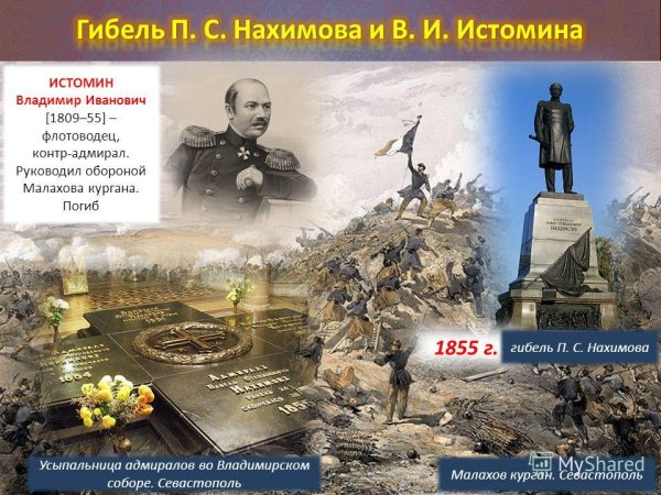 Смерть Адмирала Нахимова оборона Севастополя