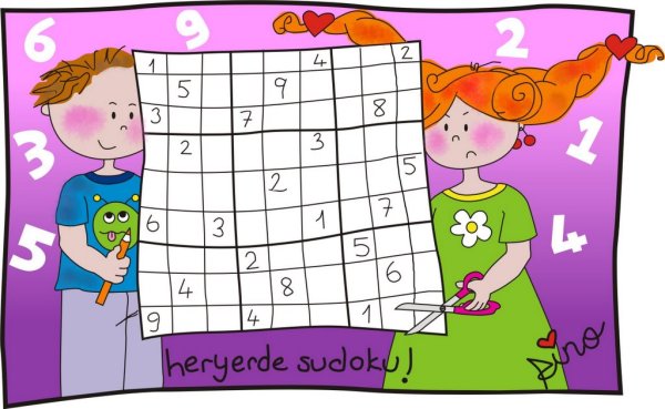 Ребенок решающий судоку