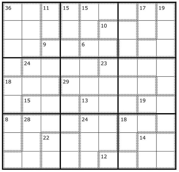 Сумдоку сложные