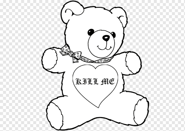 Мишка Тедди раскраска