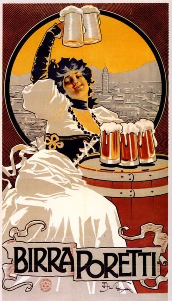 Рекламный плакат пива