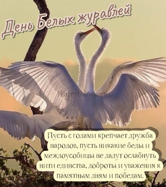 Праздник белых журавлей открытки